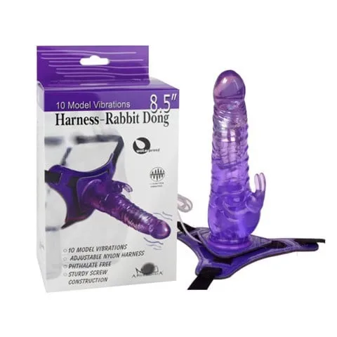 Dương vật giả dây đeo 10 chế độ rung pin Aphrodisia Rabbit 8.5