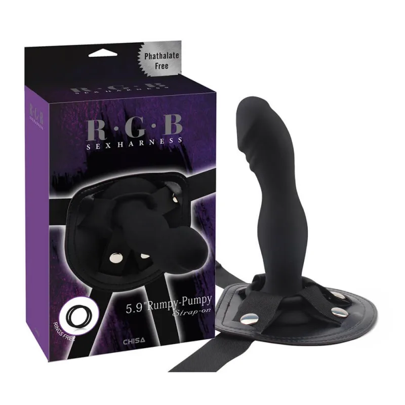 Dương vật giả có dây đeo Chisa Rumpy-Pumpy strap-on hàng chính hãng