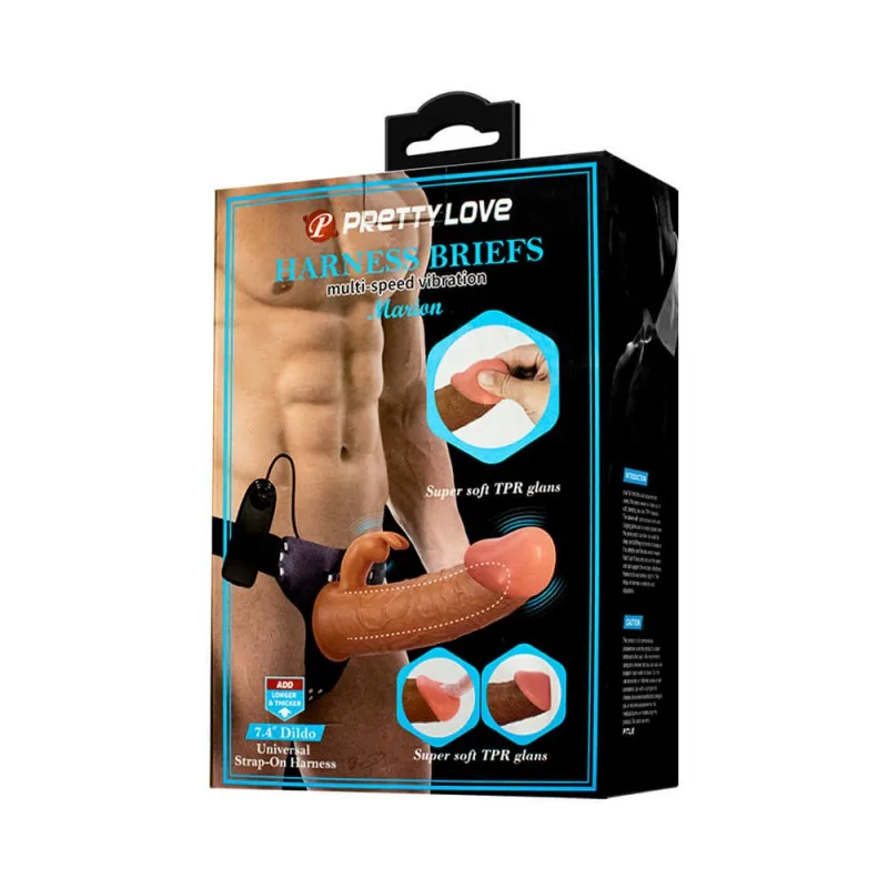 Dương vật giả dây đeo rung Pretty Love Harness kích thích đam mê