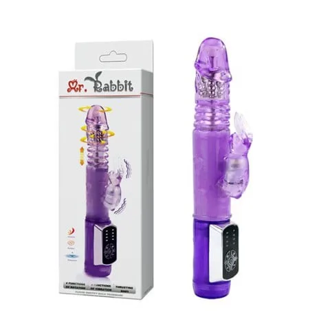 Đồ chơi tình dục Baile Rabbit đa năng 4 chế độ rung ngoáy pin