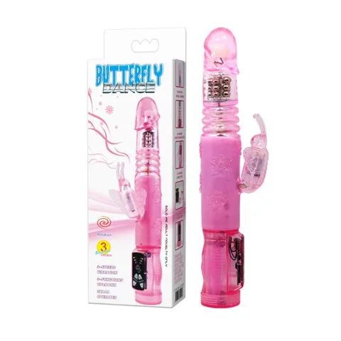 Dương vật giả Butterfly Dance rung thụt 3 chế độ siêu kích thích