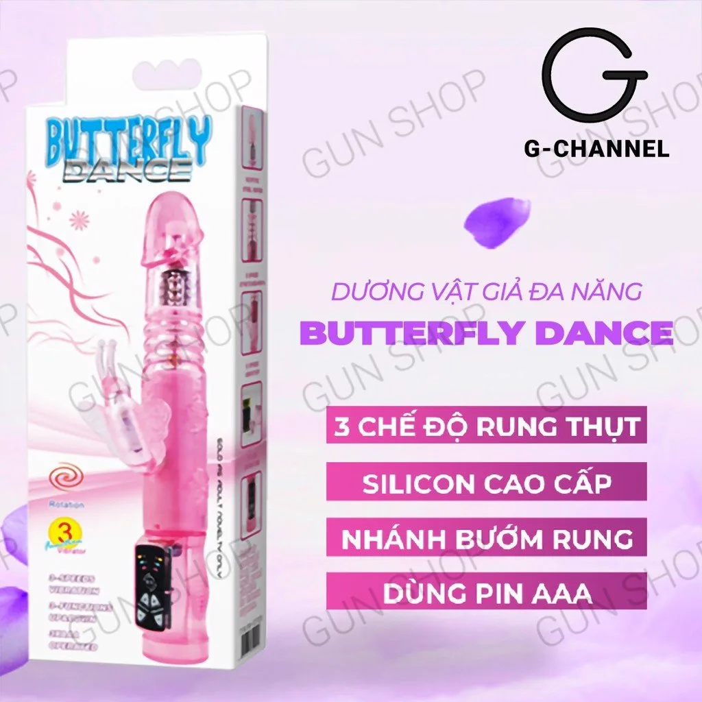 Dương vật giả Butterfly Dance rung thụt 3 chế độ siêu kích thích — ảnh 6