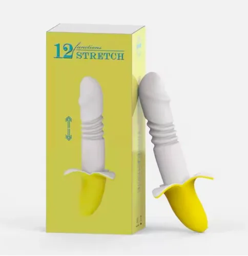 Dương vật giả rung thụt hình quả chuối đa năng Haoqi Fun Banana