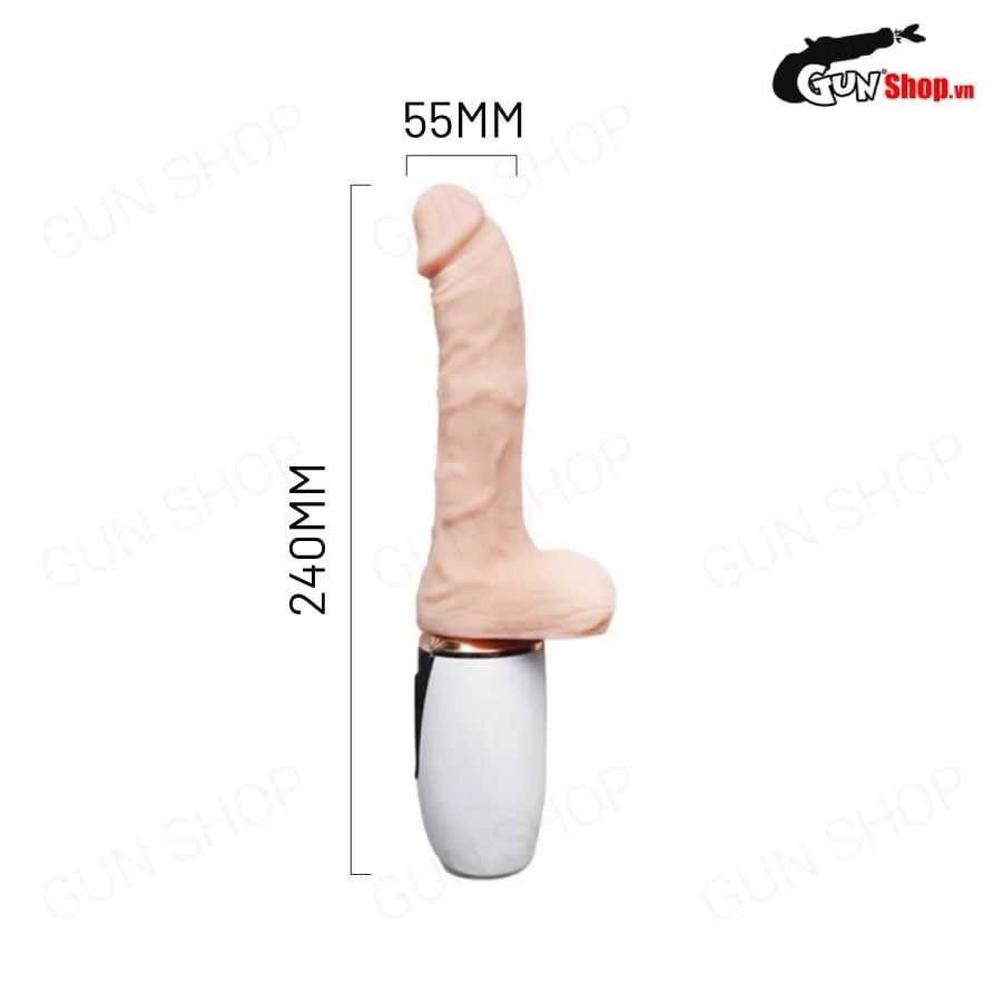 Dương vật giả Dibe Madge rung thụt tỏa nhiệt sạc USB siêu mềm mại — ảnh 2