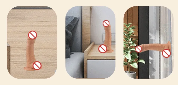 Dương vật giả dính tường bìu mềm Yeain Cam 8.2 kích thích — hình 3