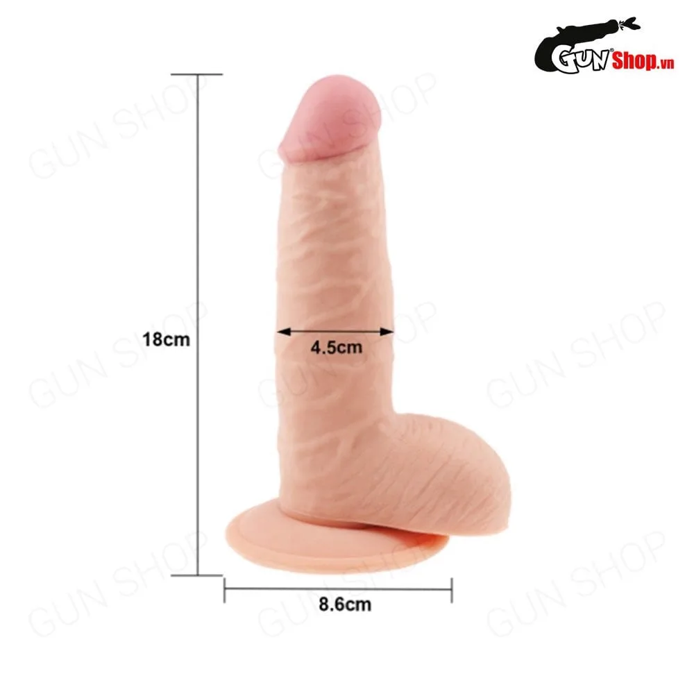 Lovetoy Ultra Soft Dude 7.5 – Dương vật giả dính tường siêu mềm, thật tay, an toàn — ảnh 3