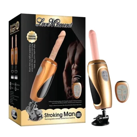 Dương vật giả xoay 360 độ dính tường tỏa nhiệt Stroking Man III
