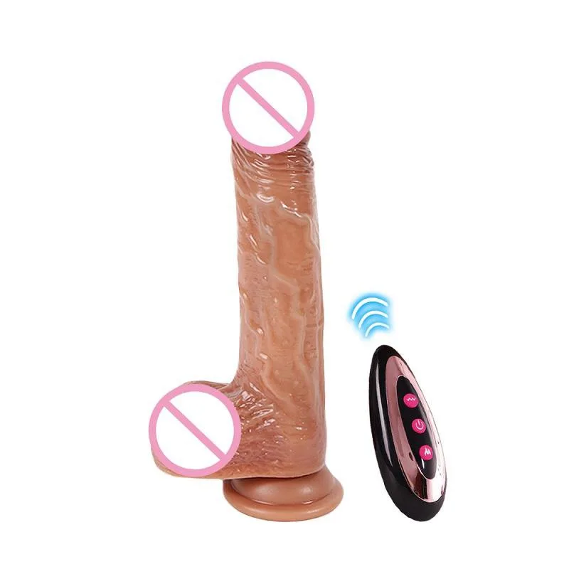 Dương vật giả đóng đất Silicone rung thụt Adiba Rocky điều khiển từ xa Size nhỏ 3.5cm — ảnh 2