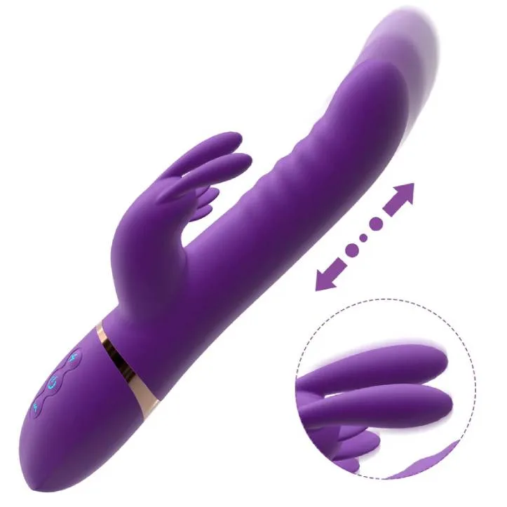 Dương vật giả Indulge rung thụt liếm dildo rabbit tai thỏ kích thích âm vật Dương vật giả Indulge Paladin rung thụt liếm xoay dildo — Cấu trúc 2 trong 1 tối ưu khoái cảm