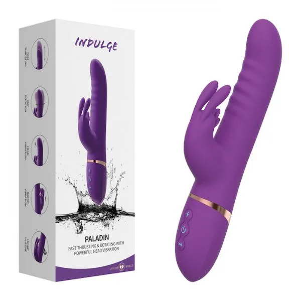 Dương vật giả Indulge Paladin rung thụt liếm xoay dildo rabbit tai thỏ kích thích âm vật