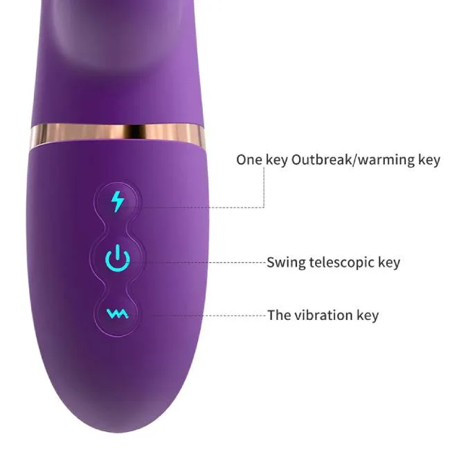 Dương vật giả Indulge Paladin rung thụt liếm xoay dildo rabbit tai thỏ kích thích âm vật — ảnh 6