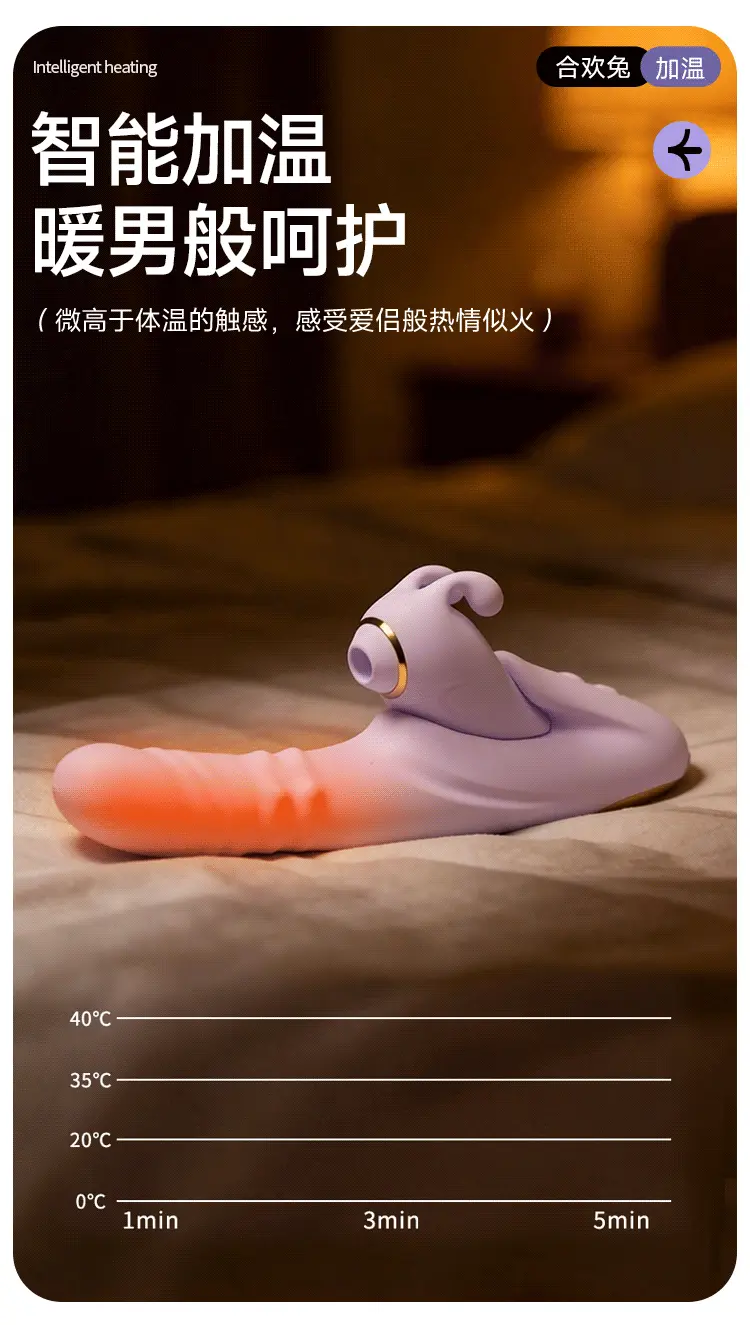 Dương vật giả Jiuuy 2in1 Thỏ Albizia Rabbit tháo rời rung hút , bi xoay phát nhiệt silicone kháng khuẩn — ảnh 9