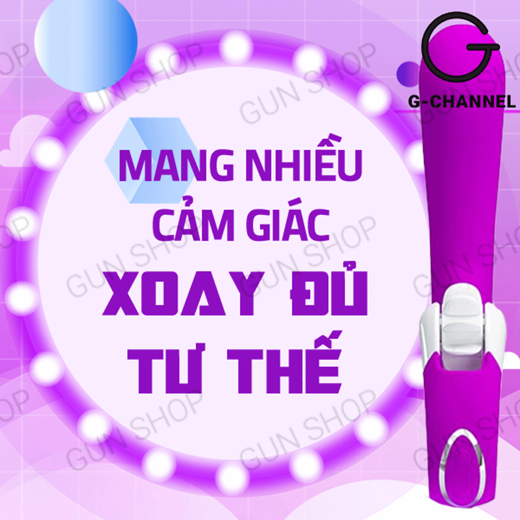 Dương vật giả rung mạnh kèm lưỡi liếm sạc pin - Pretty Love — ảnh 4