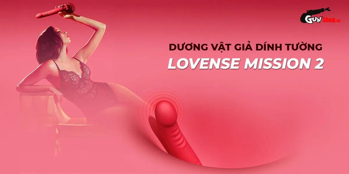 Dương vật giả Lovense Mission 2 rung thụt, điều khiển từ — Thiết kế hiện đại, chất liệu cao cấp
