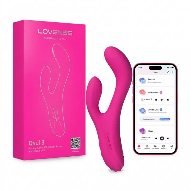 Dương vật giả Lovense Osci 3 điều khiển từ xa qua app máy rung điểm G