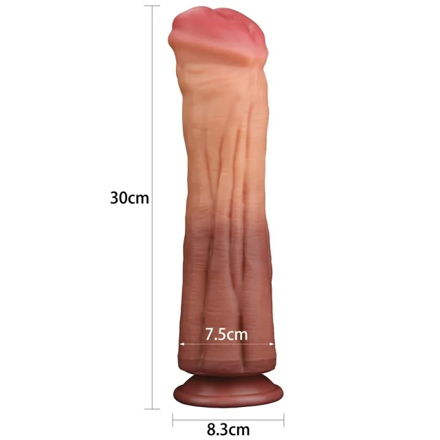 Dương Vật Giả Lovetoy 12 inch Hình Ngựa To Khủng King Size Silicon 2 Lớp Siêu Mềm — ảnh 3