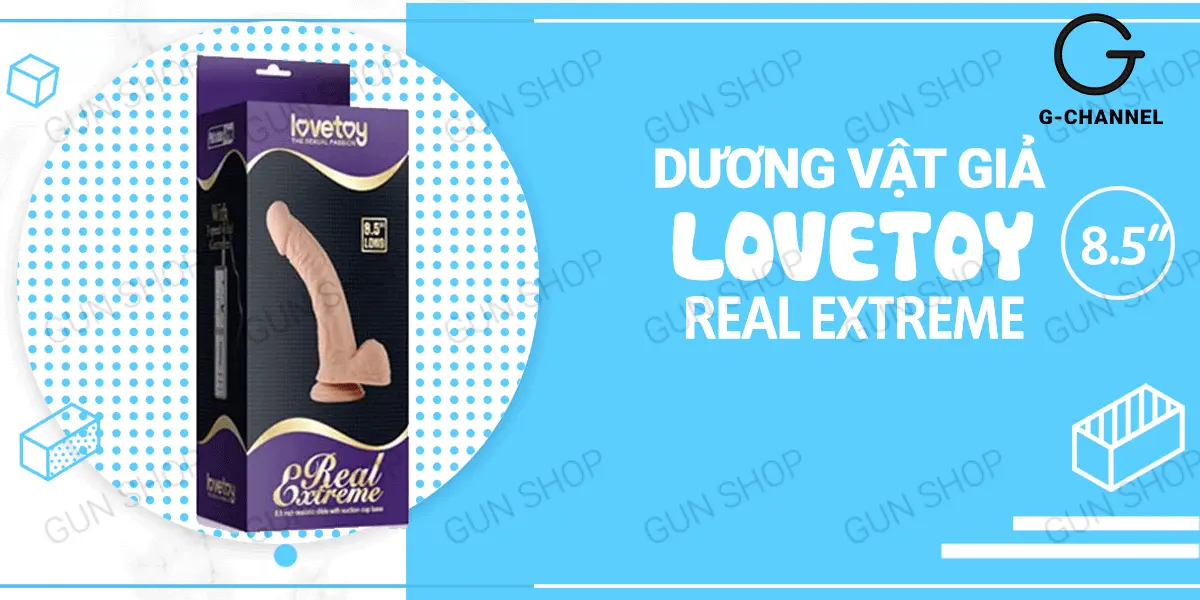 Dương vật giả cao cấp Lovetoy Real Extreme Real 8.5 rung dính tường 21.5cm — ảnh 2