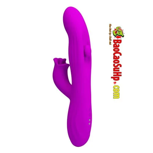 Dương vật giả lưỡi liếm Pretty Love Yalanda full Silicone Rung xoay BW-500111 — ảnh 3