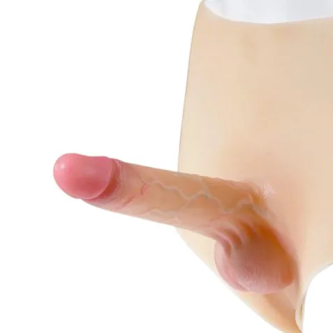 Dương vật giả nam rỗng silicone mềm mại thiết kế tiện lợi