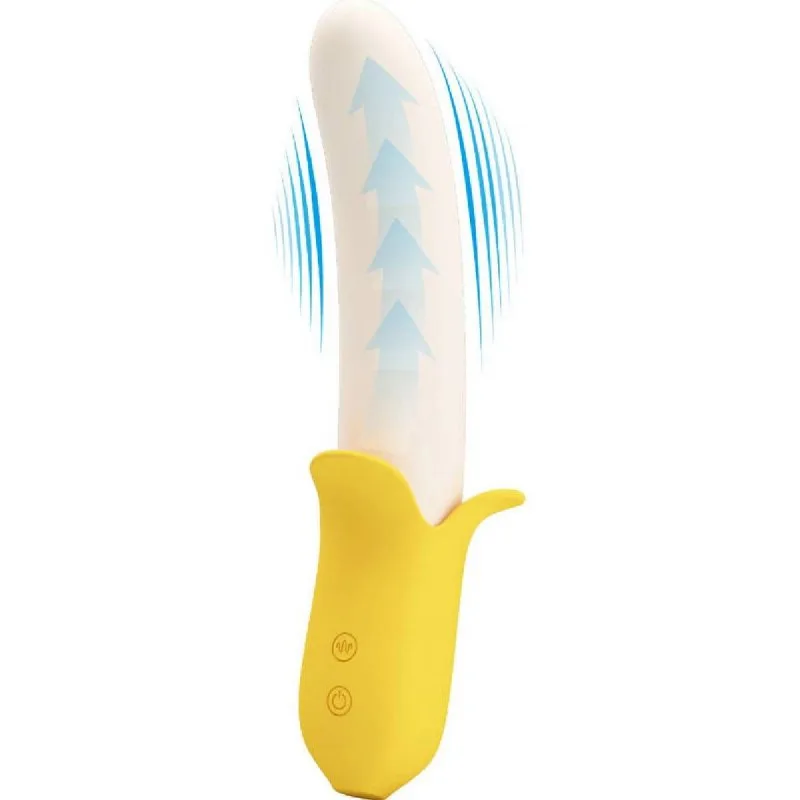 Dương vật giả nguỵ trang trái chuối Pretty Love Banana Geek rung thụt làm ấm phình to — ảnh 3