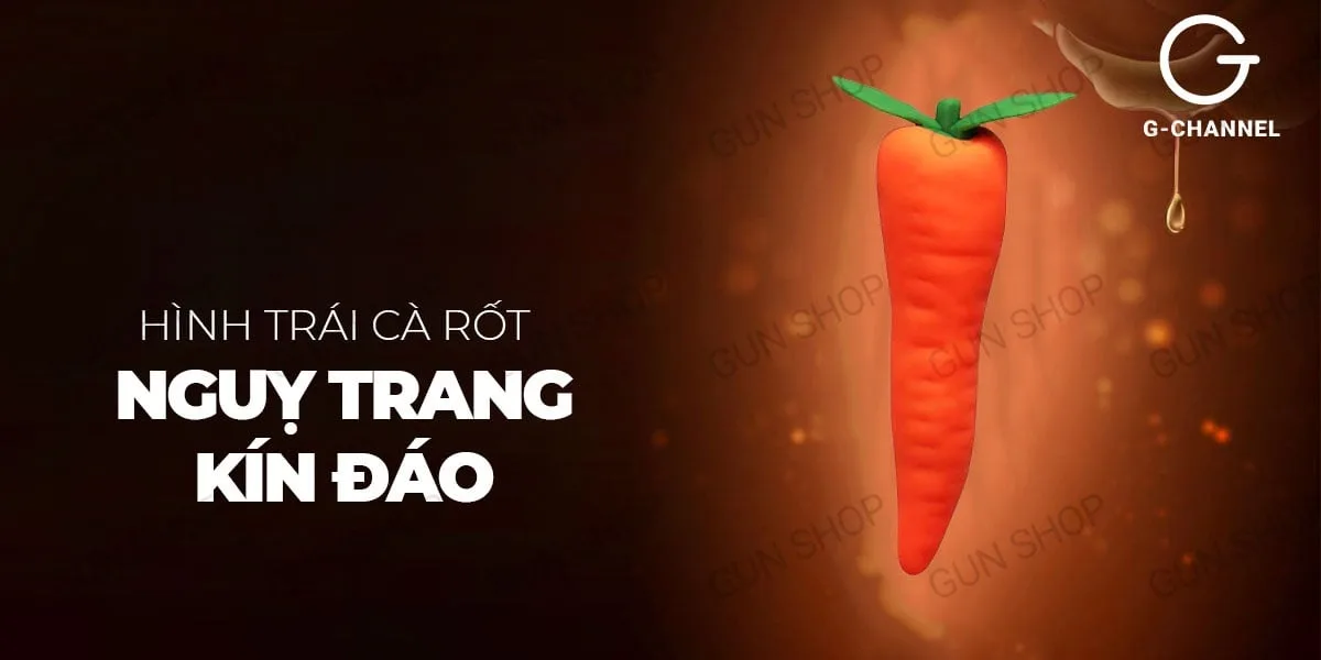 Máy rung hình quả cà rốt Wistone Carrot đa chế độ kích — hình 3