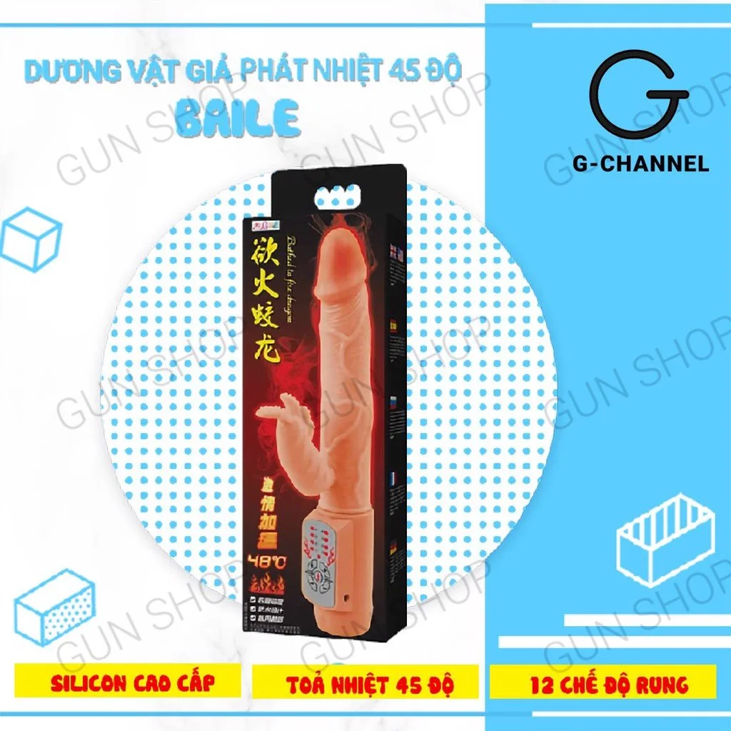 Dương vật giả phát nhiệt Baile 45 độ C cao cấp thỏa mãn phái đẹp — ảnh 6