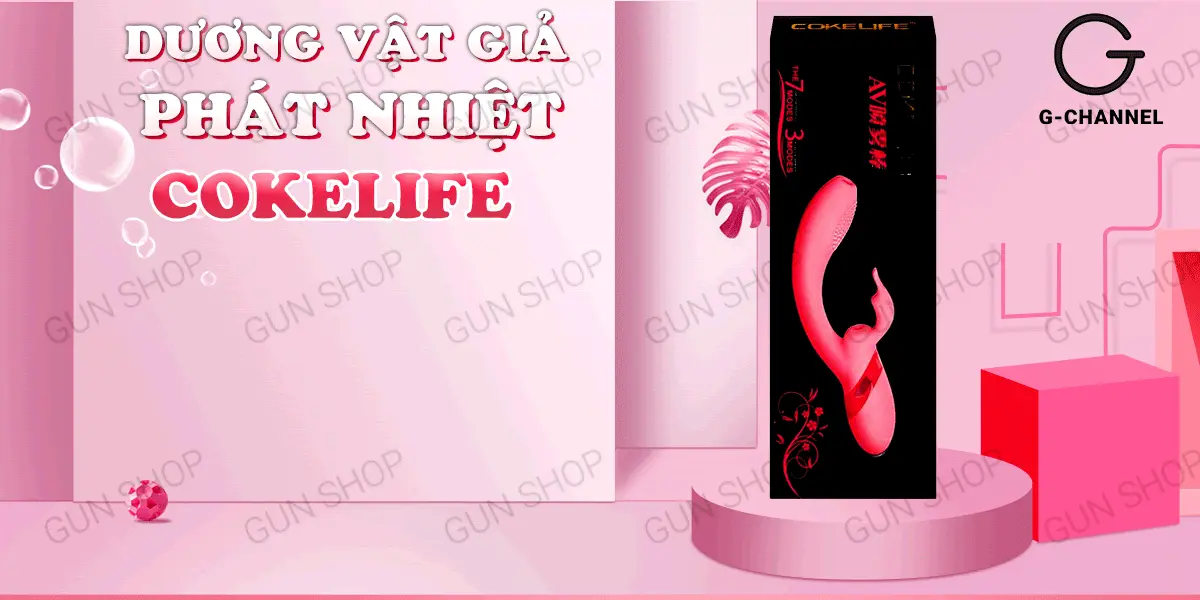Dương vật giả phát nhiệt phun nước rung mạnh đa chế độ sạc điện - Cokelife — ảnh 2