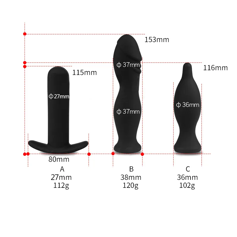 Phích cắm hậu môn bơm hơi tăng kích thước đầu dương vật gay — hình 3