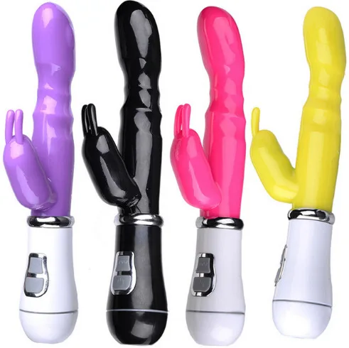Dương vật giả silicon rung mạnh giá rẻ có nhánh massage điểm G vibrator — ảnh 2