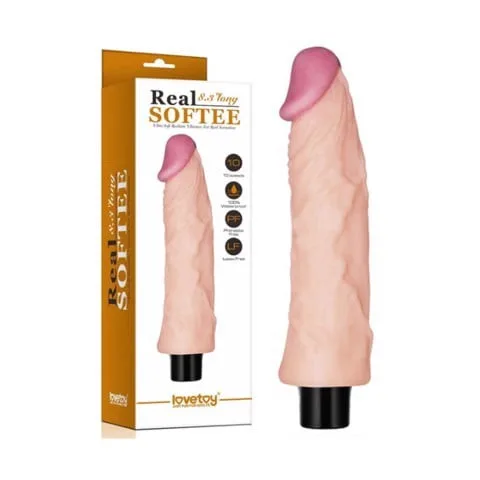 Dương vật giả cao cấp 10 chế độ rung pin sạc - Lovetoy Real Softee