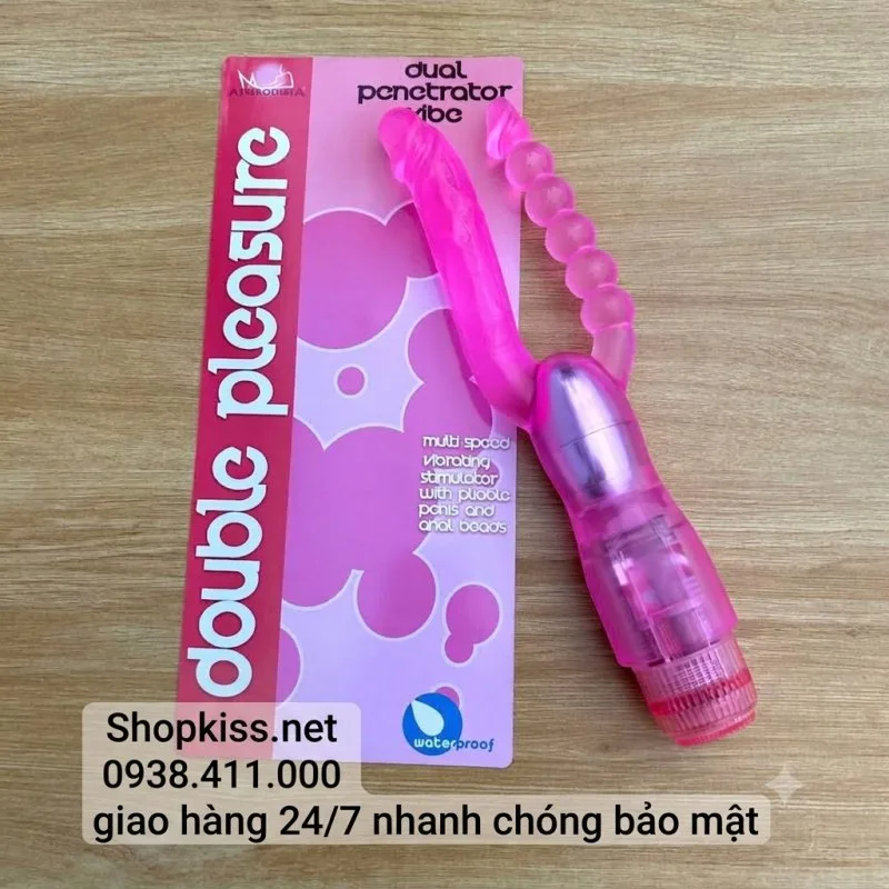 Dương vật giả rung 2 đầu Double Pleasure kích thích hậu môn và âm đạo — ảnh 3