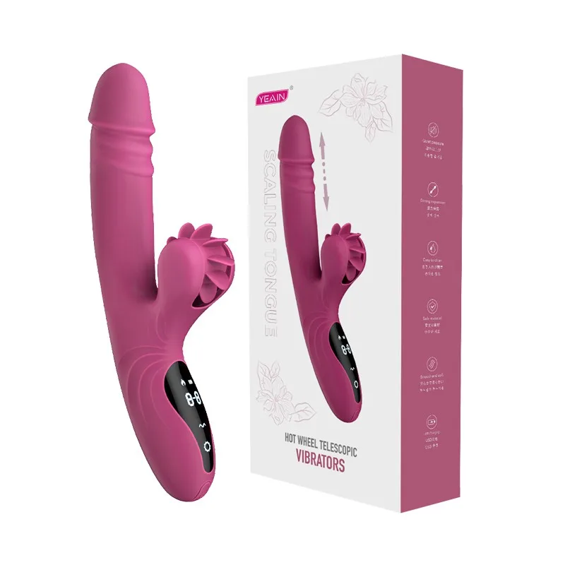 Dương vật giả rung thụt 9 chế độ xoay liếm toả nhiệt cao cấp Yeain Hot Whell trải nghiệm chân thực kích thích mạnh