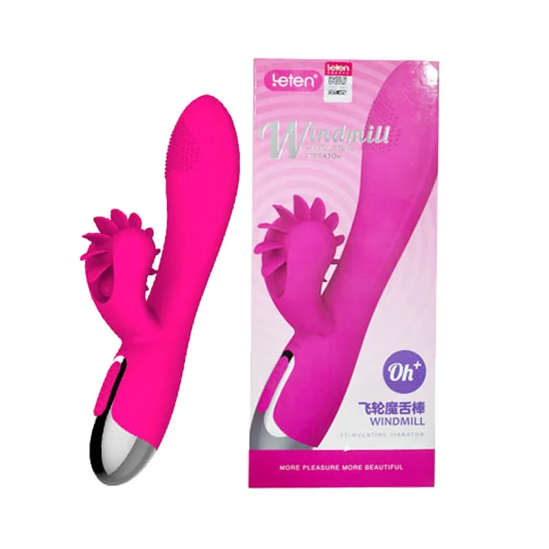 Dương vật giả Leten Windmill Oh+ rung xoay liếm sưởi ấm, kích thích mạnh