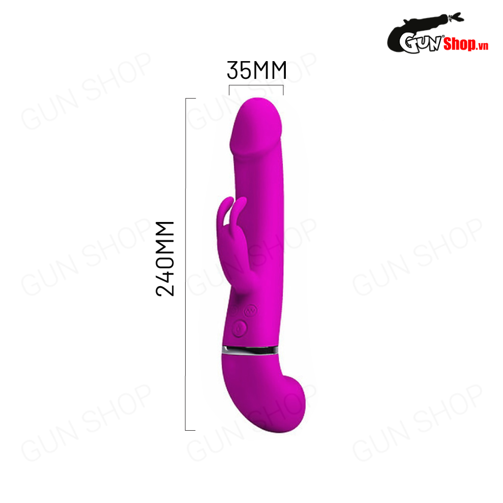 Dương vật giả Pretty Love Henry sạc điện, rung 12 chế độ, xịt nước — ảnh 5