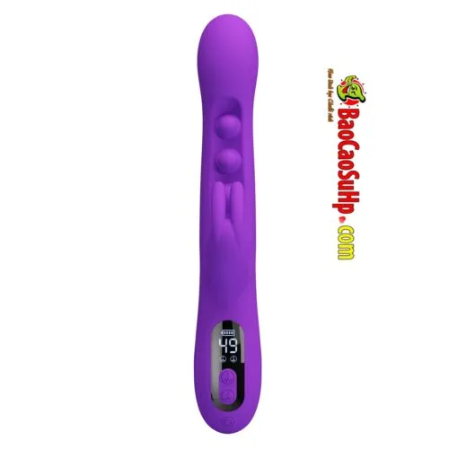 Dương vật giả tai thỏ LCD đa chức năng Prettylove Sabian Silicone kháng khuẩn — ảnh 5