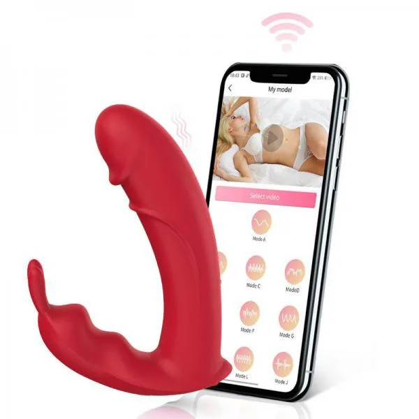 Dương vật giả tai thỏ Mirea Bluetooth điều khiển app rung mạnh