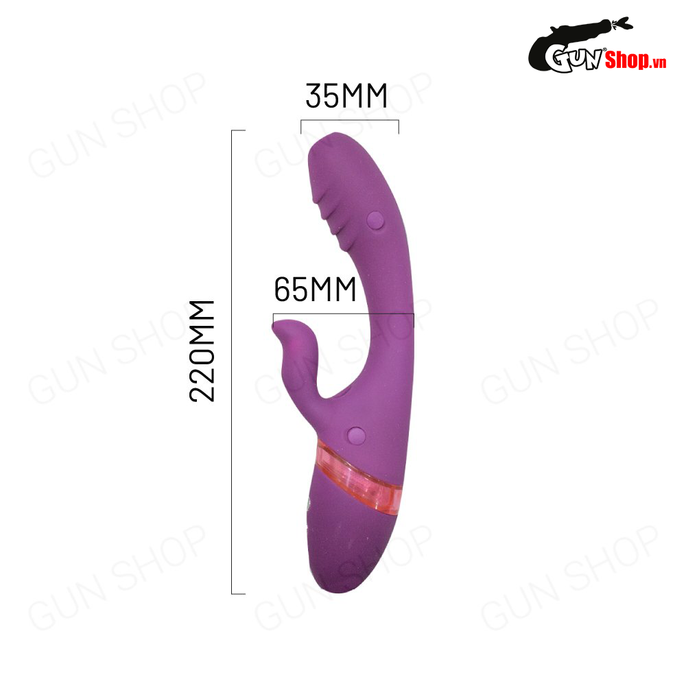 Dương vật giả màu tím 7 chế độ rung xịt nước Loveaider — ảnh 3