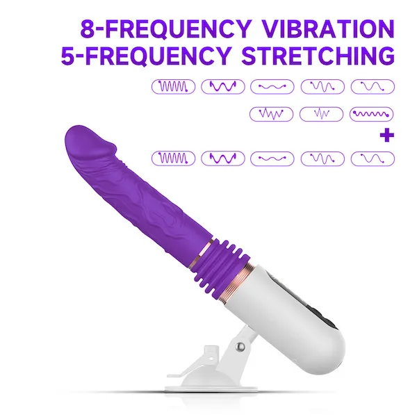 Dương Vật Giả Manual 8 Chế Độ Rung Thụt Sạc Điện Siêu Mềm Mượt — ảnh 3