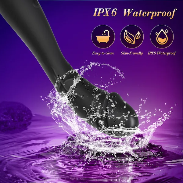 Dương vật giả Vido WS-NV103 siêu mềm có thể uốn cong máy rung điểm G Dương vật giả Vido WS-NV103 siêu mềm máy rung điểm G kích — Khả Năng Chống Nước IPX6