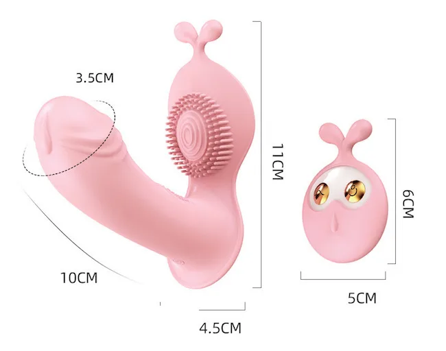 Dương vật giả tai thỏ gắn quần chip rung Lilo We Love 2 đầu massage — ảnh 5