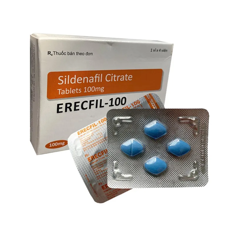 Thuốc Erecfil-100 Sildenafil 100mg tăng cường cương dương lâu