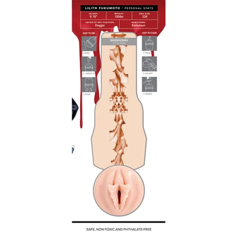 Âm đạo giả Fleshlight Fantasy Lilith Fukumoto cấu trúc đặc biệt Âm đạo giả Fleshlight Fantasy Lilith Fukumoto cấu trúc đặc — Thiết kế độc đáo và hấp dẫn