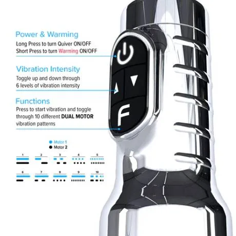 Fleshlight Quiver Rechargeable Vibrating Stroker âm đạo giả cao cấp chính hãng Fleshlight Quiver Rechargeable Vibrating Stroker âm đạo giả — Những tính năng nổi bật bạn sẽ yêu thíchCông nghệ động cơ