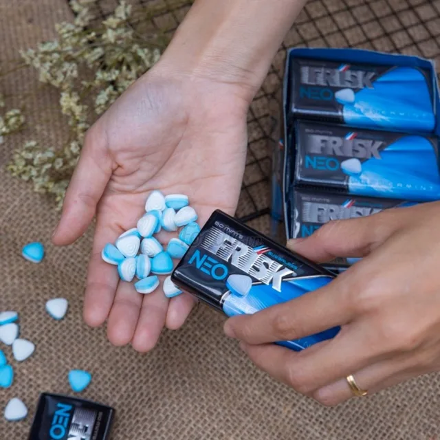 Frisk Neo Peppermint kẹo ngậm bạc hà Nhật Bản 50 viên hương — Công dụng tuyệt vời cho chuyện phòng the