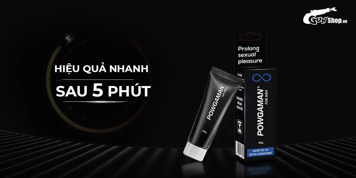 Gel bôi trơn Powgaman kéo dài thời gian tăng khoái cảm nam — Hướng dẫn sử dụng đơn giản, tiện lợi