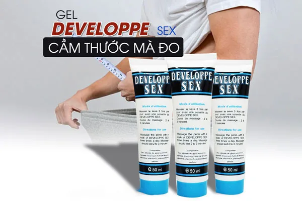 Gel tăng cường kích thước dương vật Develope 50g Pháp, mạnh mẽ, an toàn — ảnh 2