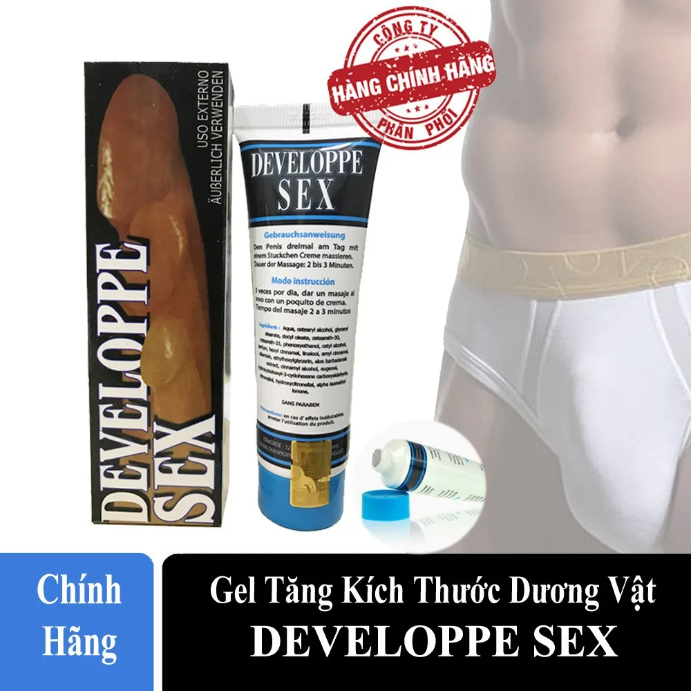 Gel tăng cường kích thước dương vật Develope 50g Pháp, mạnh mẽ, an toàn — ảnh 3