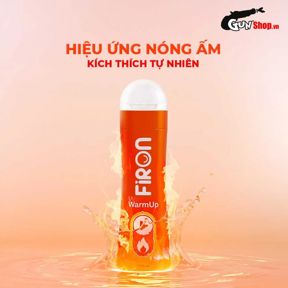 Gel bôi trơn ấm nóng Firon Warm Up - Chai 50ml — ảnh 5