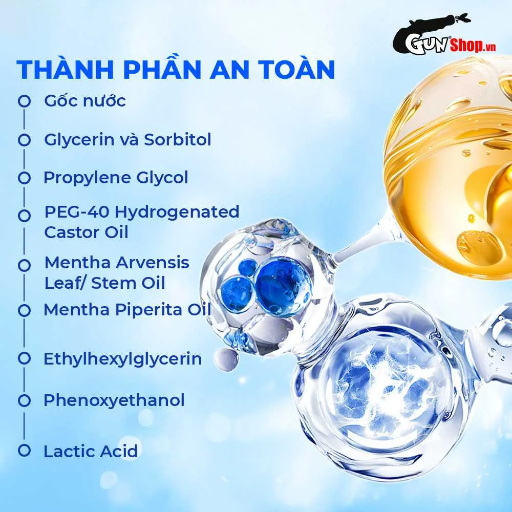 Gel bôi trơn bạc hà mát lạnh Firon Ice Fresh - Chai 50ml — ảnh 4