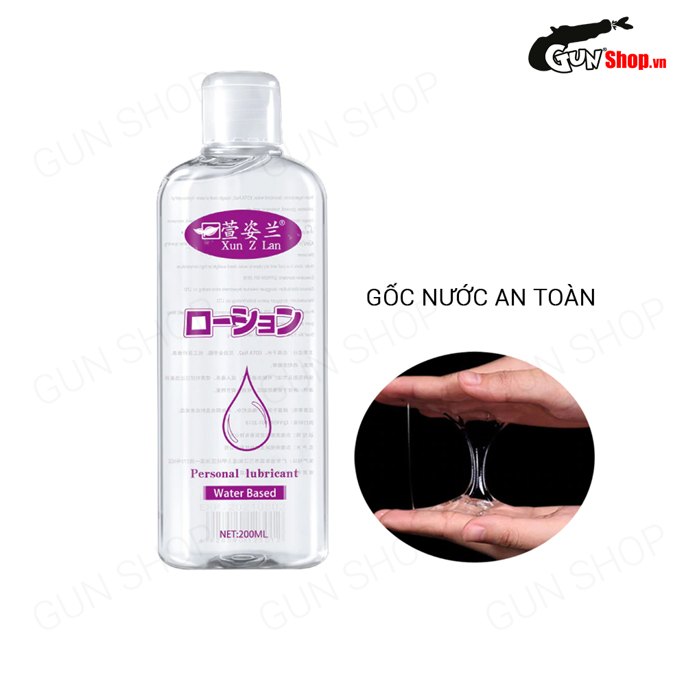 Gel bôi trơn gốc nước Xun Z Lan 200ml dịu nhẹ tăng khoái cảm — ảnh 3